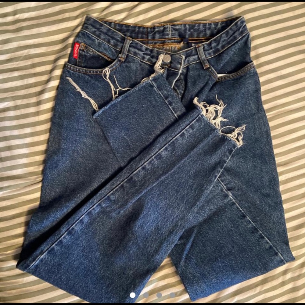 High waisted mom jeans